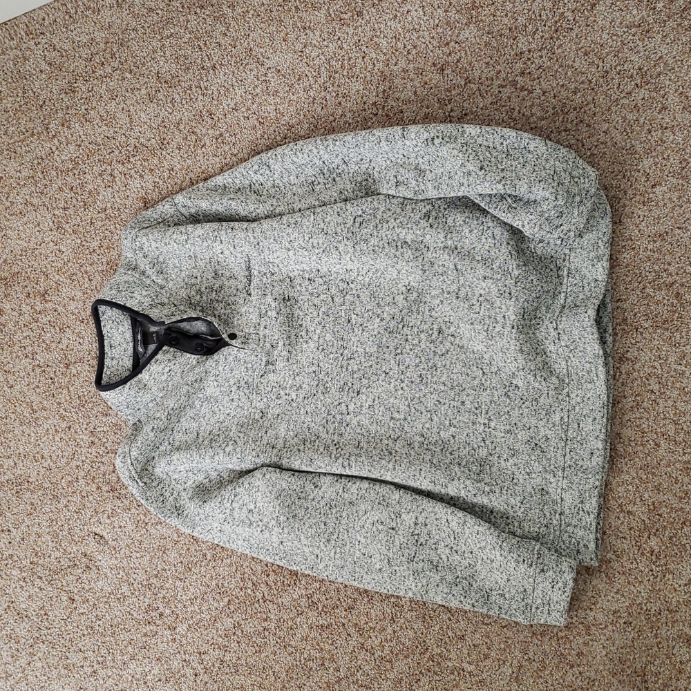 Eddie Bauer Men's Heathered Gray Crewneck Sweater